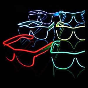 Neon lighted glasses